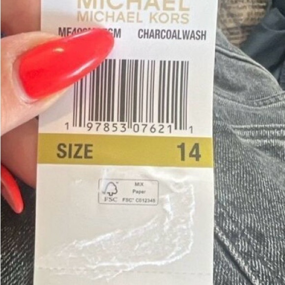 Michael Kors Women's Black Straight Leg Jeans - Picture 5 of 6